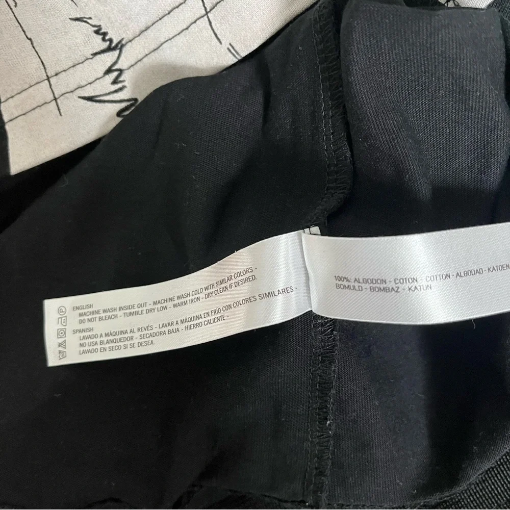 DENIM & FLOWER sz M Black Tshirt French BULLDOG Completely Yours Short Sleeve - Picture 7 of 7